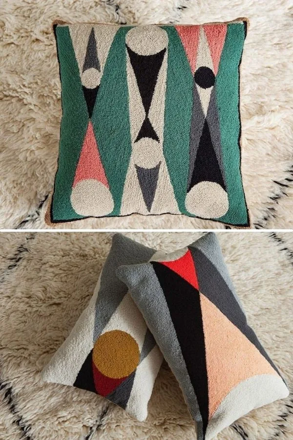 An assortment of handmade pillows from Best of Colombia will change the look of your family room