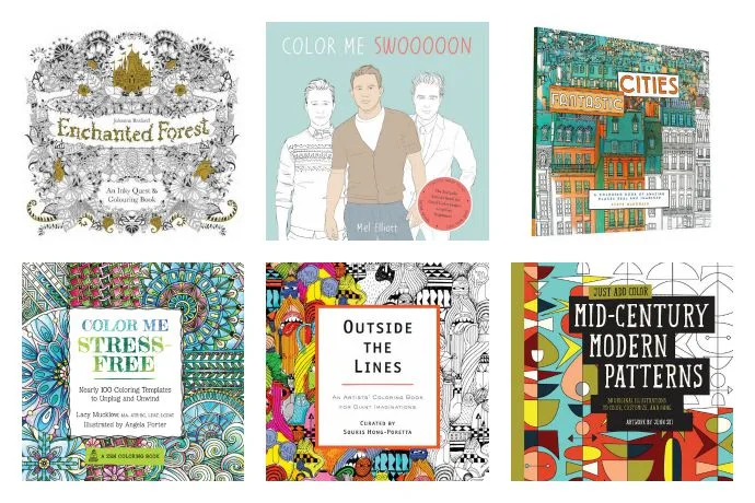 The best coloring books for adults. Because coloring rocks.