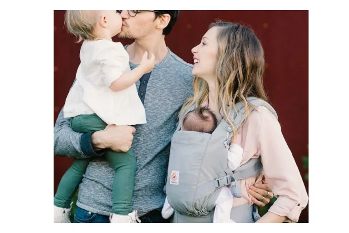 The Ergobaby ADAPT carrier lets you carry your baby from birth, without an extra infant insert to keep up with.