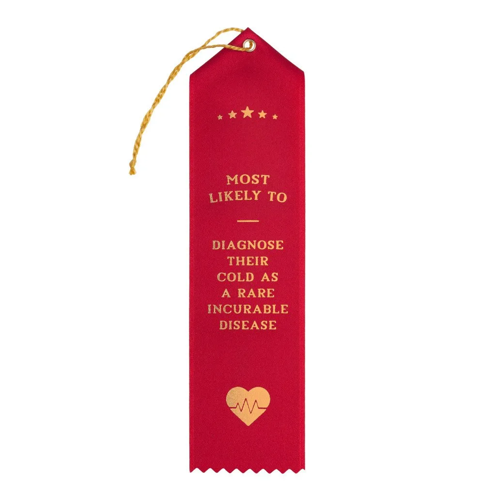 Funny award ribbons: Young and Broke but Talented
