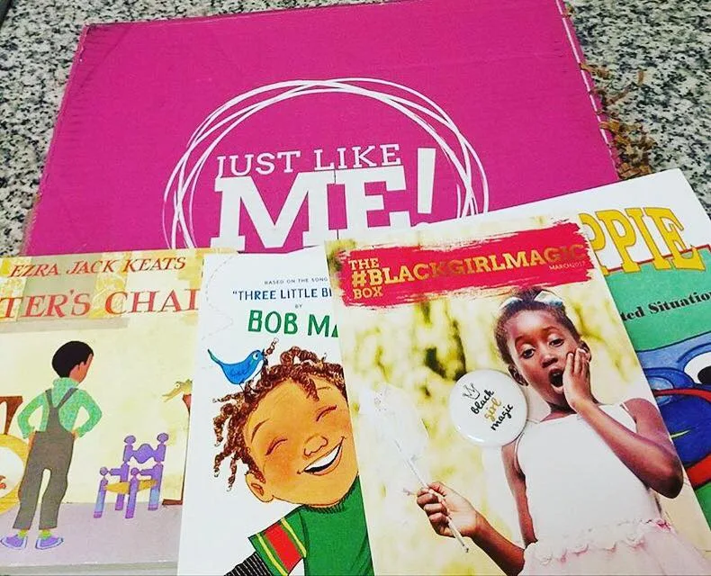 Just Like Me! book box is a well-curated monthly subscription book box filled with African American children’s books.