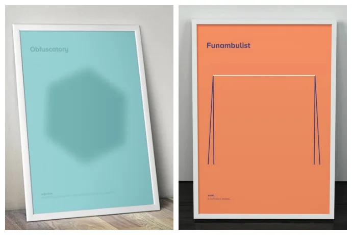 Mick Watson Dictionary Series: Graphic depiction of tough vocabulary words for his daughter