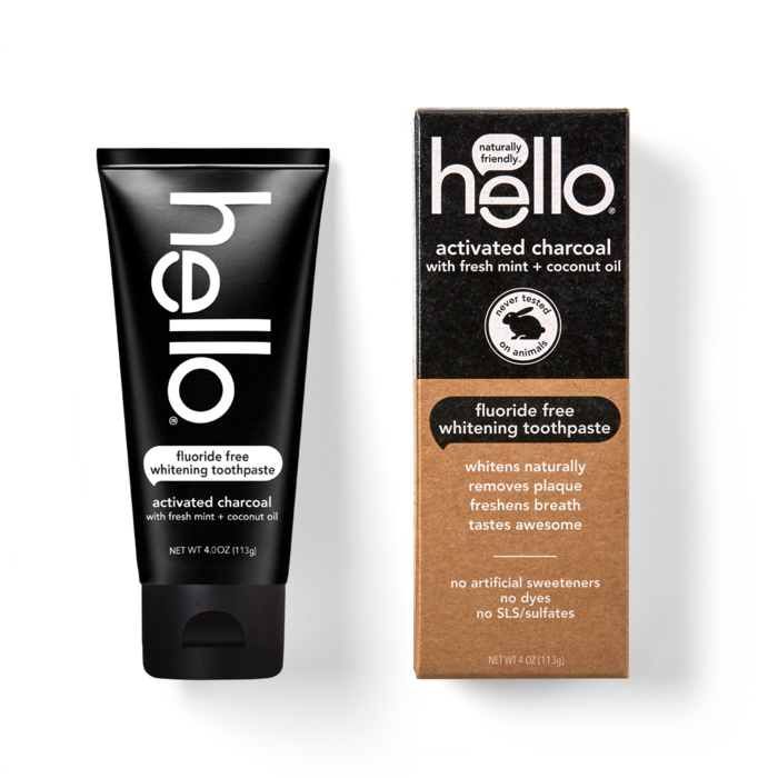 Practical stocking stuffer ideas: The Hello activated charcoal whitening toothpaste (sponsor)