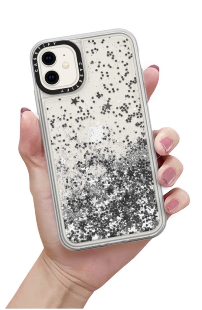 Last minute gift ideas: Glitter iPhone case you can pick up at a local shop like Nordstrom