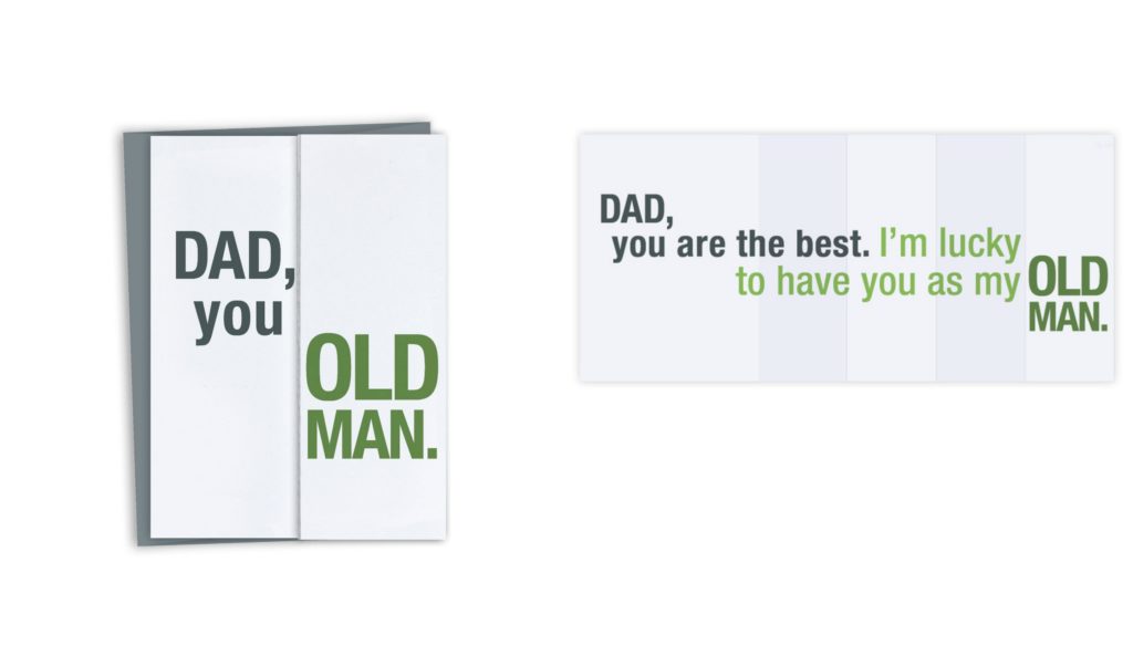 Funny Father's Day cards | Old man card by Finch and Hare