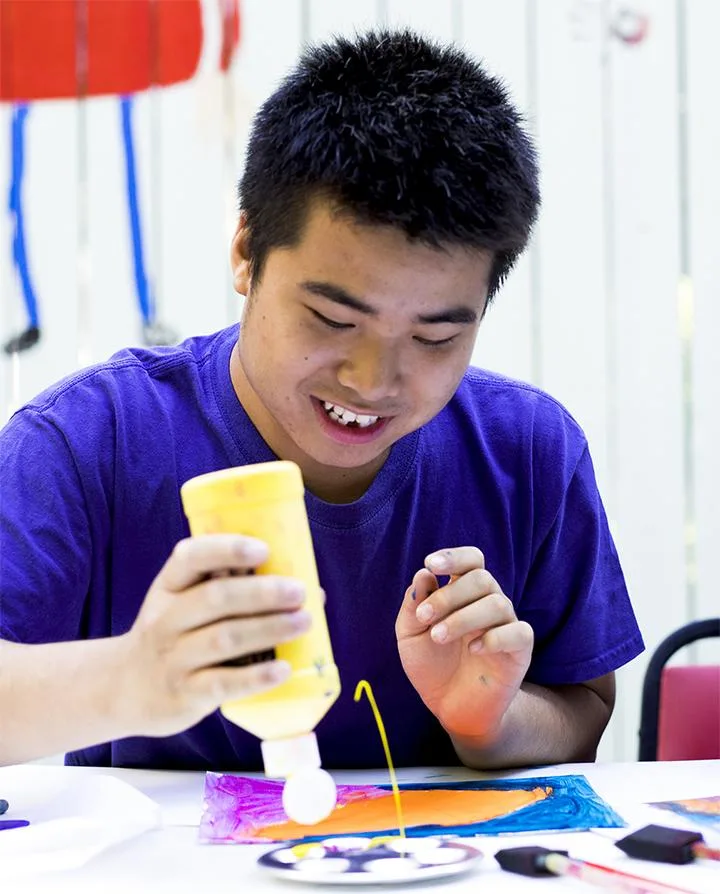Artist William Choi creates designs for the Alivia clothing line made by adults with developmental disabilities