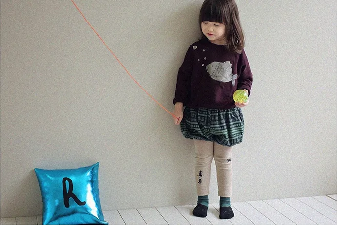 Cute kids' clothes: Ant leggings for girls from Ebabee