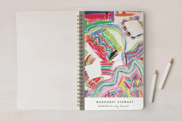 Personalized journals from kids' artwork at Minted make great holiday gifts