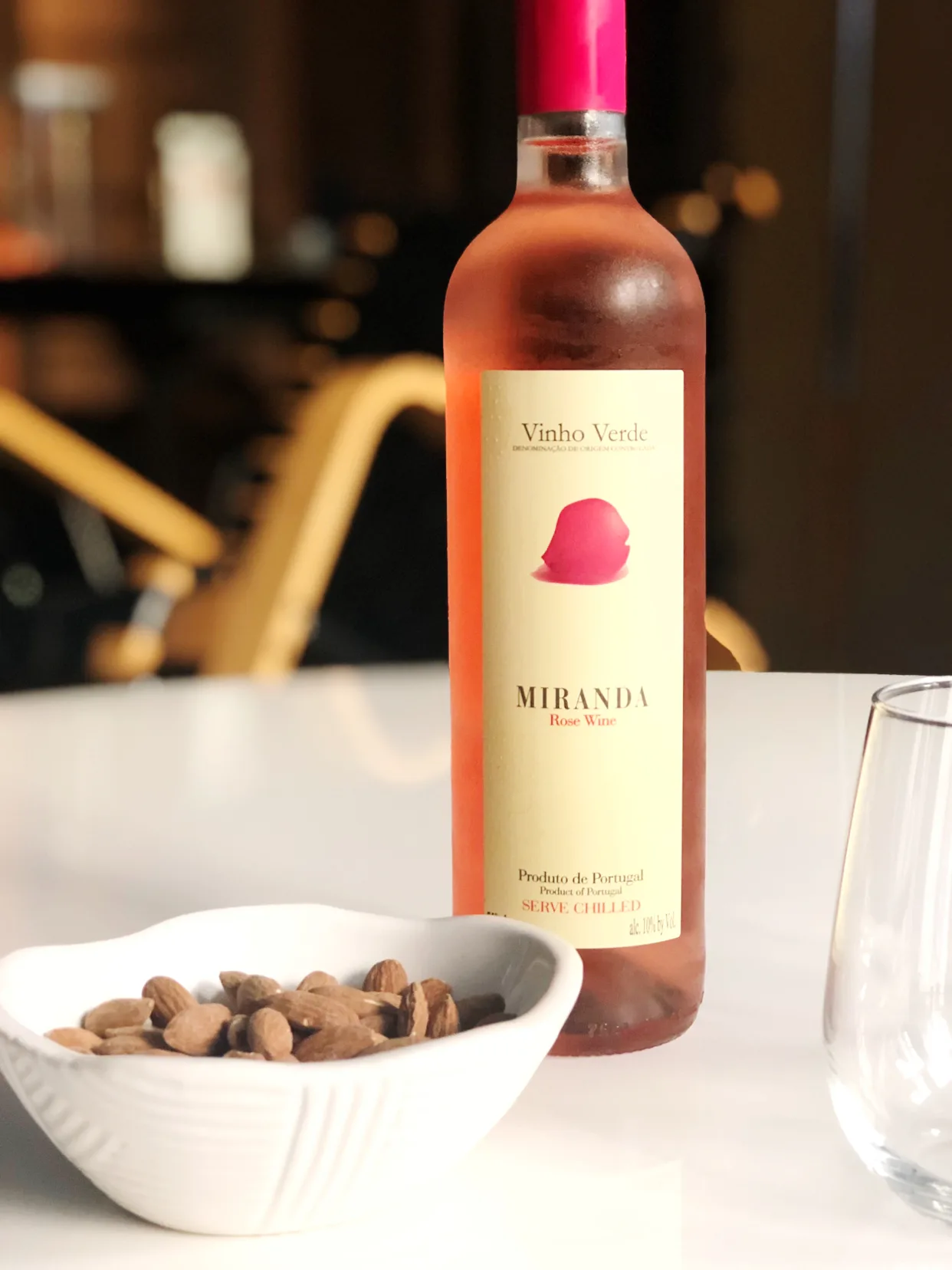 Vinho Verde Miranda Rosé is a delightful wine on its own or with meals or snacks (sponsor)