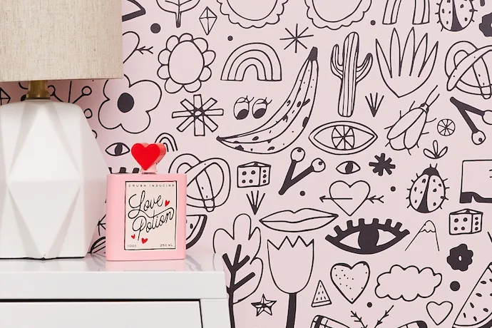 We're loving the teen-friendly designer wallpaper from Chasing Paper. Just peel and stick. So easy.
