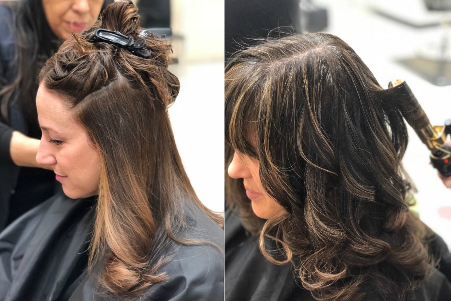 Tips for keeping your curls: Use a 1.25" barrel iron or wider, whatever your hair type | cool mom picks