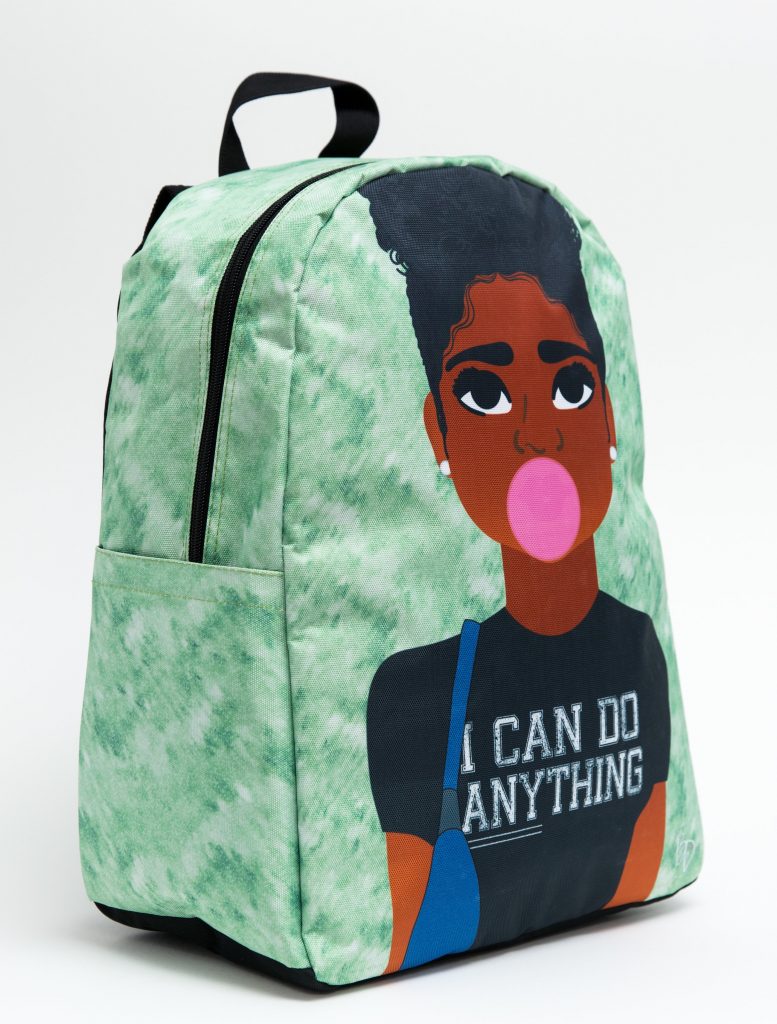 "I can do anything" backpacks from Blended Designs featuring boys and girls of color