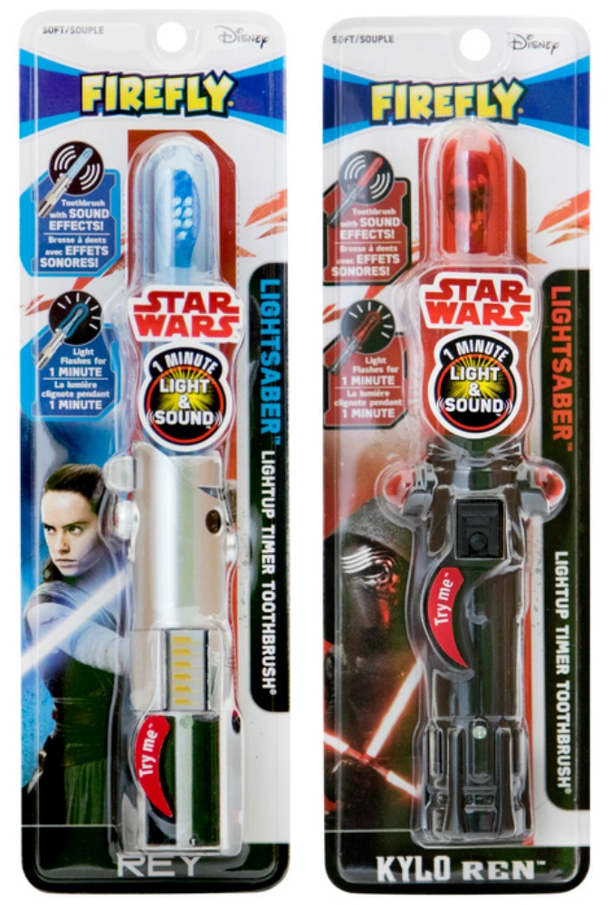 Firefly Star Wars toothbrushes with light and sound: Cool Star Wars stocking stuffers for kids | Cool Mom Picks
