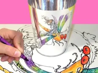 Coloring meets funhouse mirror magic