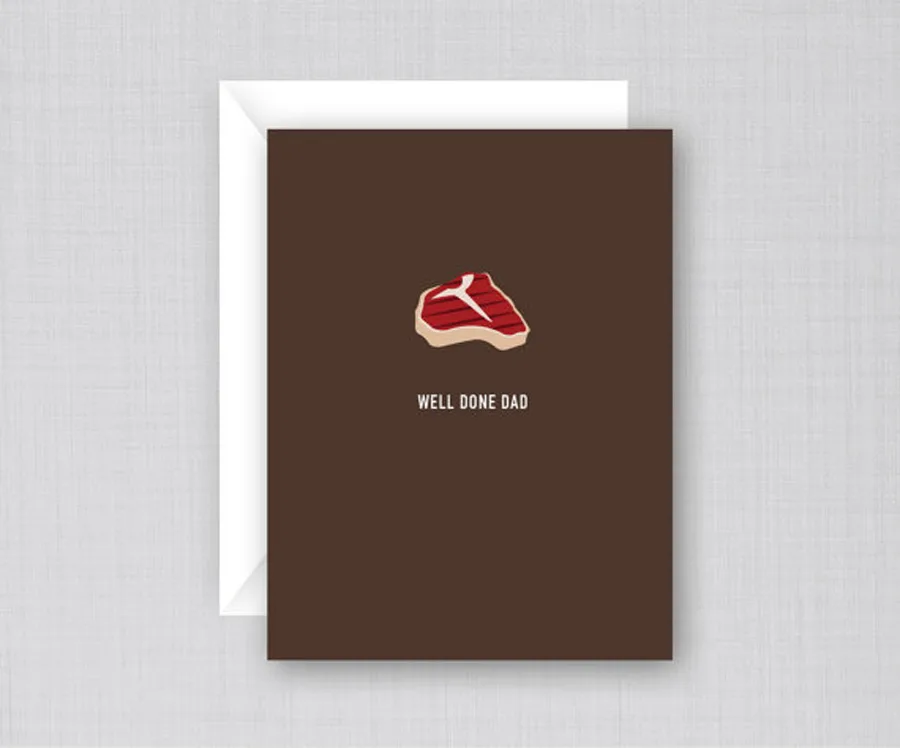 Funny Father’s Day Cards: Thanks For Raisin Me Card from Swizzoo