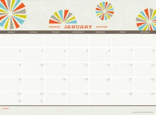 Calendars that hang by magic, not magnets