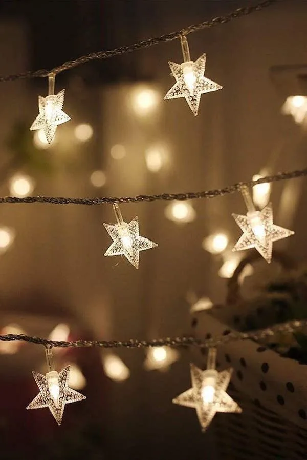 Light up the room with these star lights from Twinkle Star Store for a true hygge-inspired feel to the room