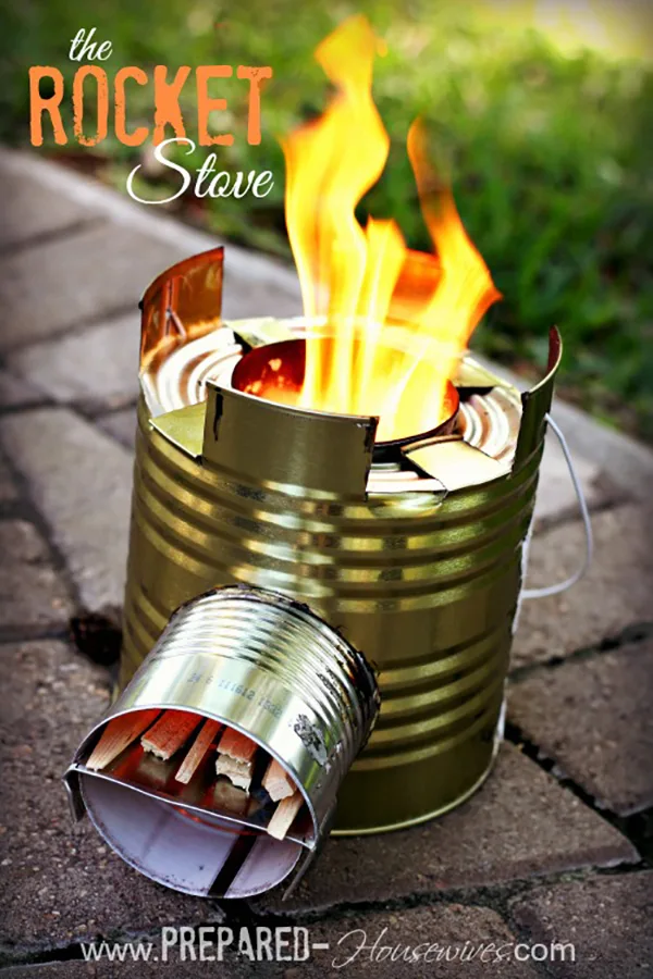 Summer DIY crafts for teens: Rocket Stove from Prepared Housewives.