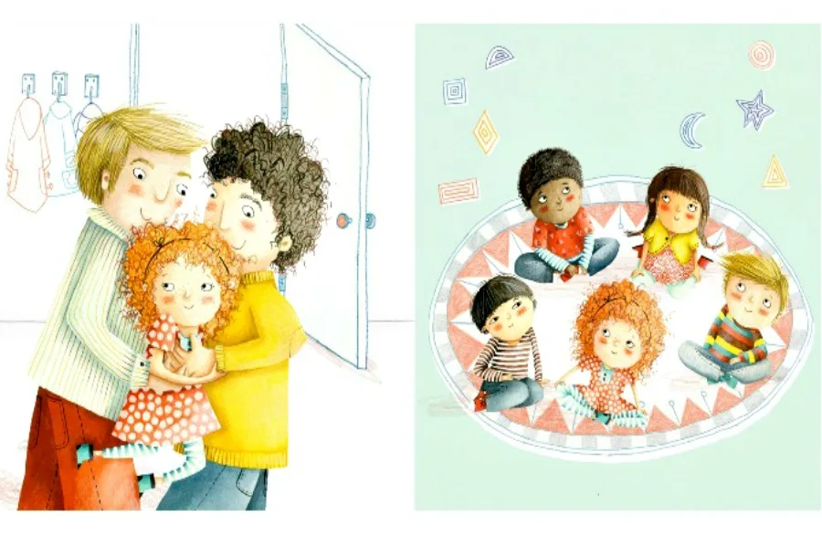 Children's books that celebrate LGBT families, like Stella Brings Her Family by Miriam B. Schiffer.