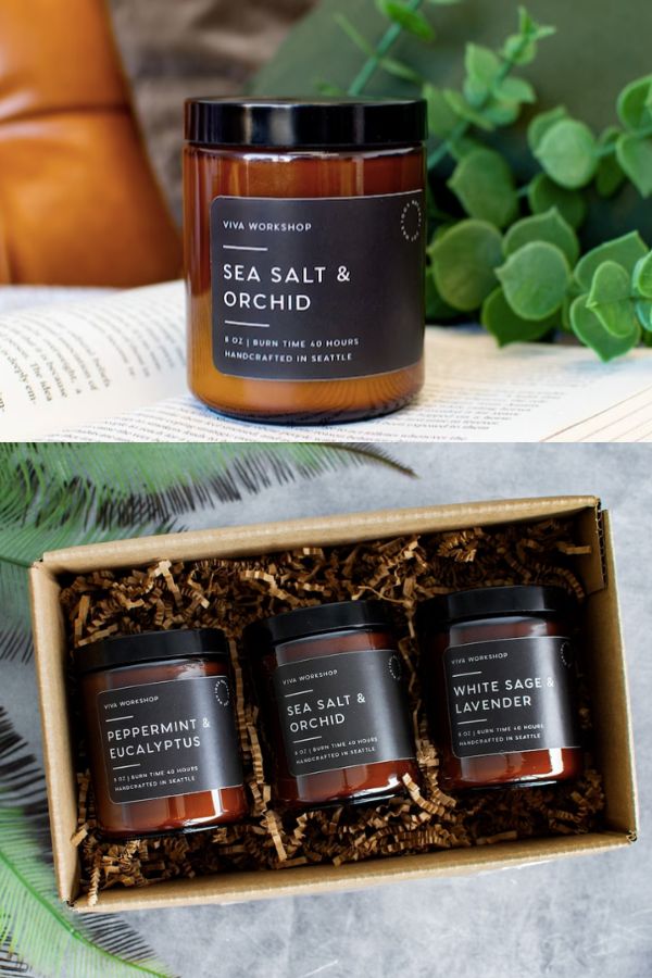 Best Valentine's Gifts on Etsy for her: Viva Workshop's handmade relaxation candles