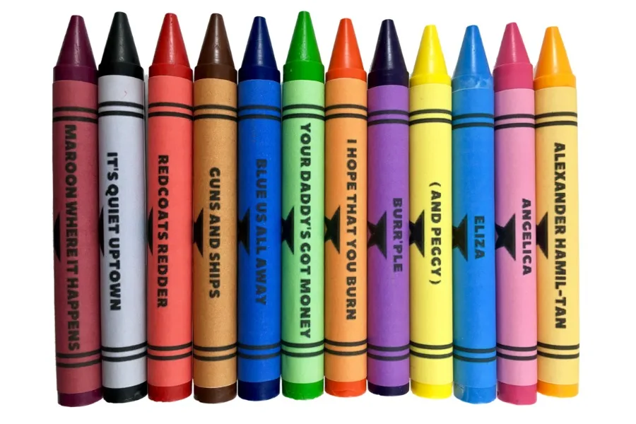Hamiltones Hamilton crayons: So clever!