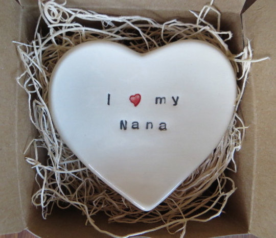 I Love My Nana Ring Dish handmade by Momology on Etsy | Mother's Day gift for grandmothers