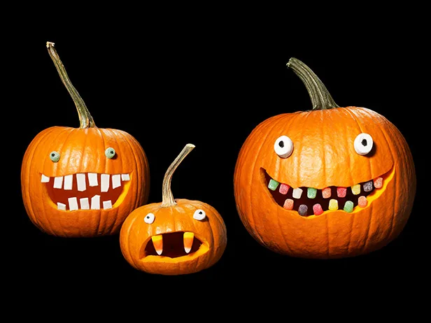 Cool pumpkin decorating idea: Use candy!