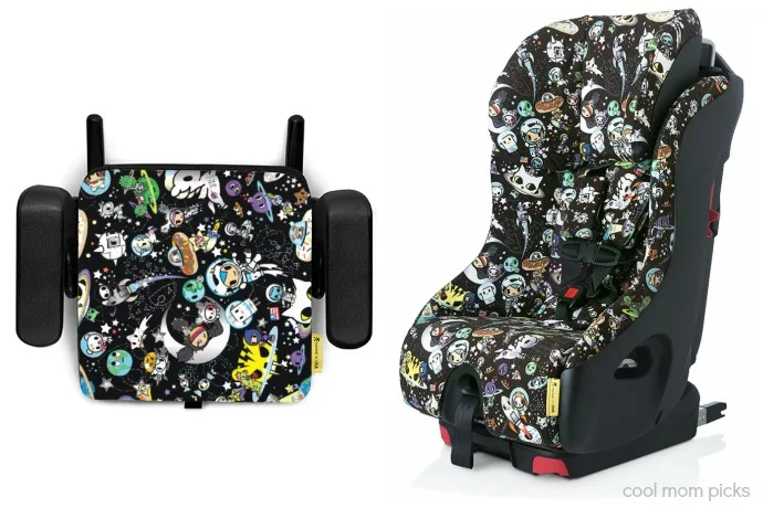Tokidoki Clek car seats and boosters in an awesome new outer space fabric!