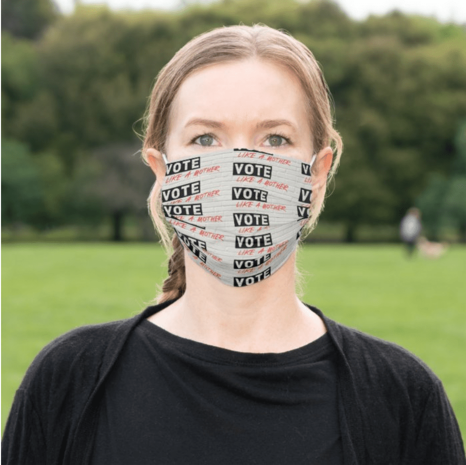 Mother's Day gifts that give back to Covid relief and healthcare workers: Vote Like a Mother face mask