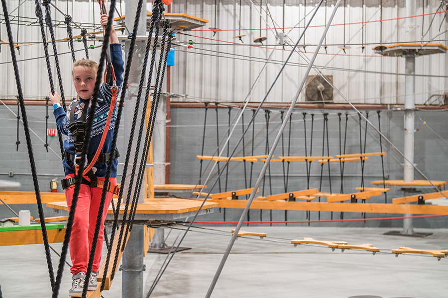 Cool gift ideas for tween girls: Day at a Ropes Course like Spins Hudson