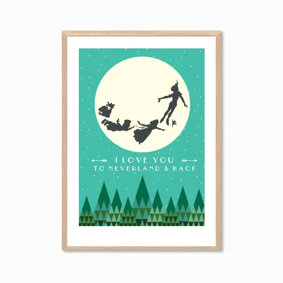 Neverland art print