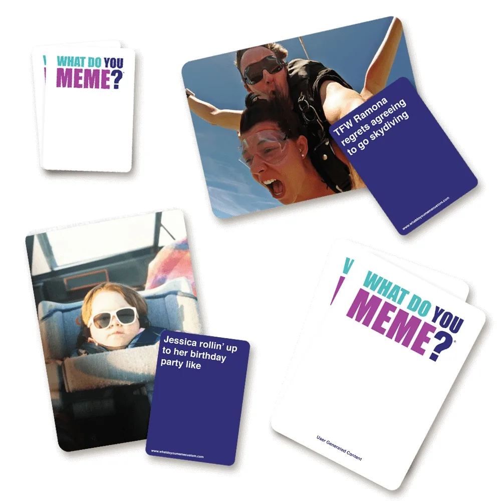 What Do You Meme Custom Game Cards for Family Game Night with teens