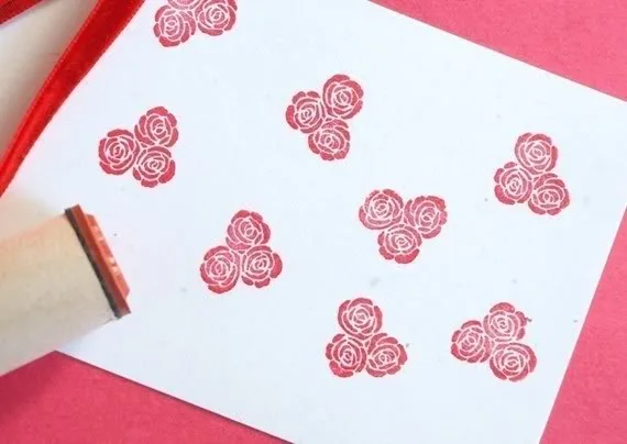 Rubber stamp out boring Valentine's cards
