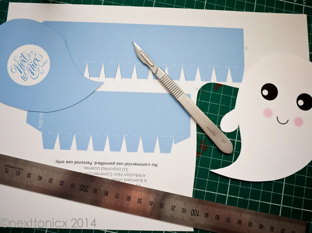 4 free kawaii Halloween printable craft projects from Next to NicX