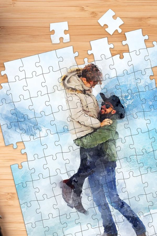 Personalized Puzzle Jigsaw Photo Puzzle Gift For Husband Anniversary Gift for Wife Engagement Gift Wedding Anniversary Gift Boyfriend