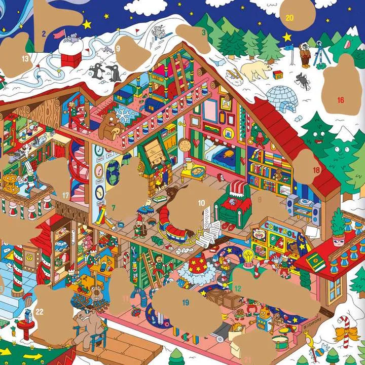 Scratch-off Advent Calendar by OMY