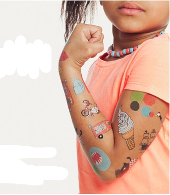 Party favors for a 3-year-old: temporary tattoos from Tattly