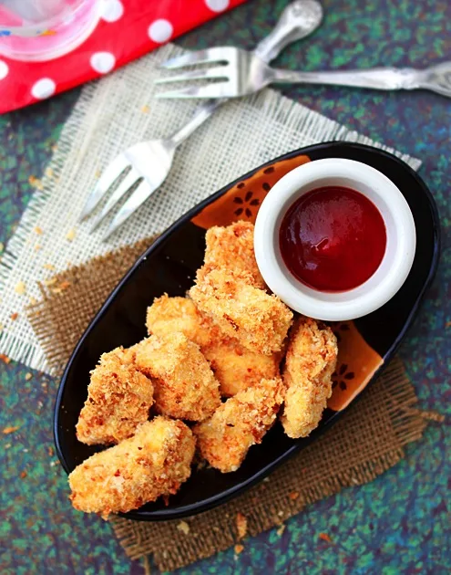 Healthy Baked Chicken Nuggets recipe at Rasa Malaysia