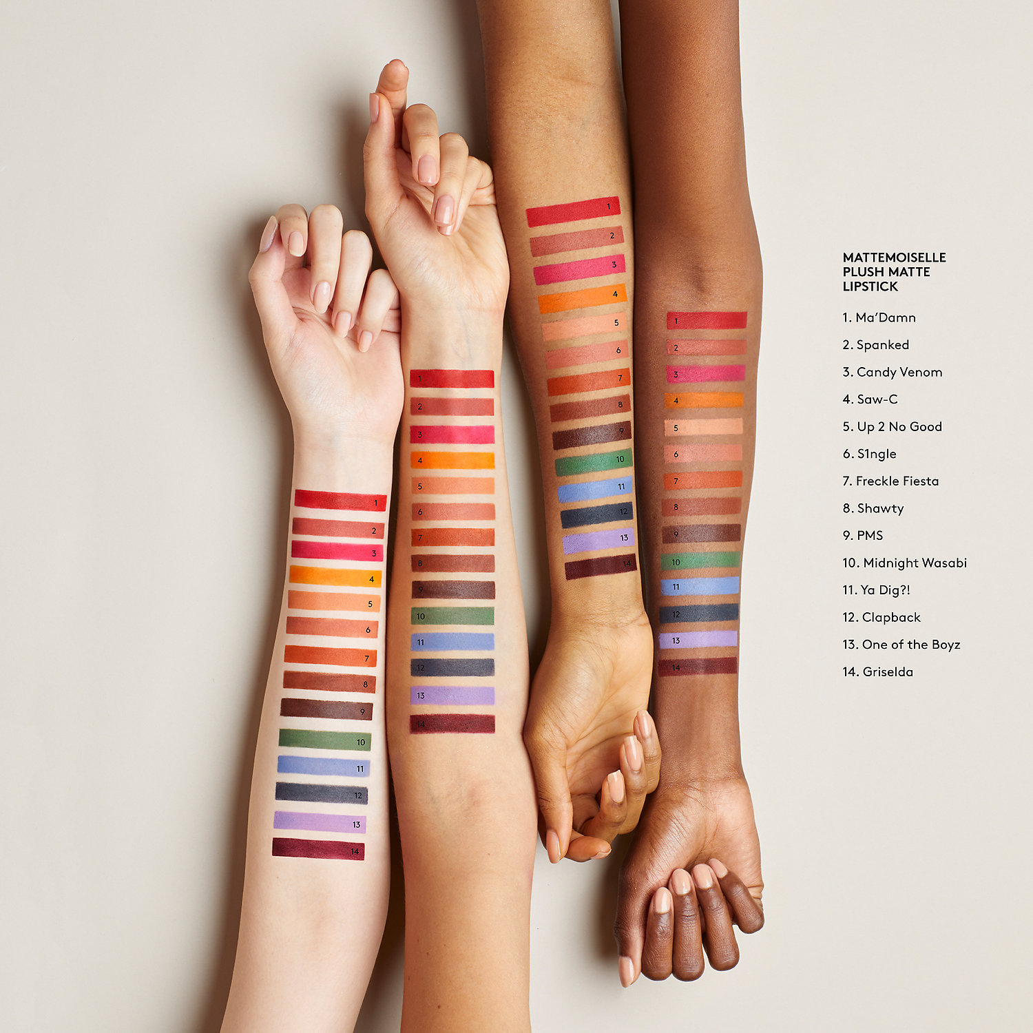 Fenty Beauty's new Mattemoiselle Plush Matte Lipstick in tons of gorgeous colors!