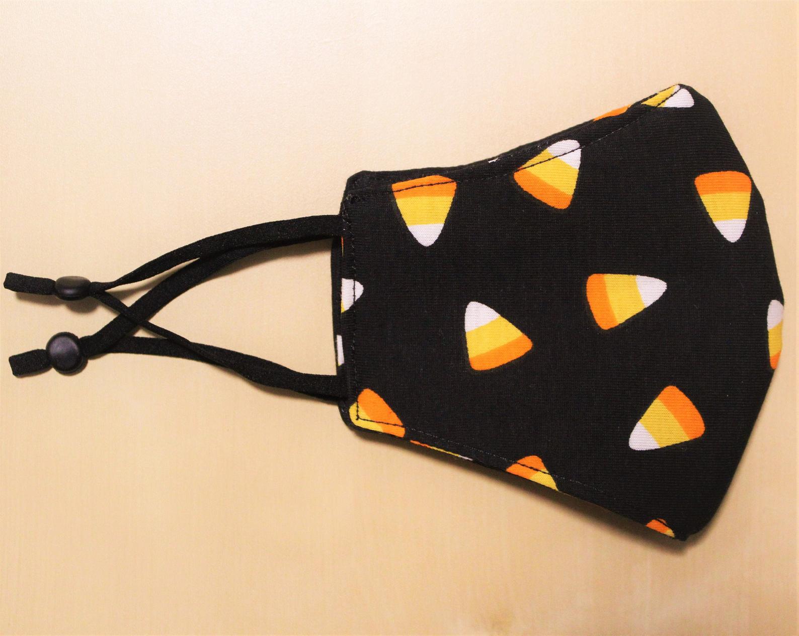Halloween face masks for kids: Candy corn Halloween mask at Masks Design Co