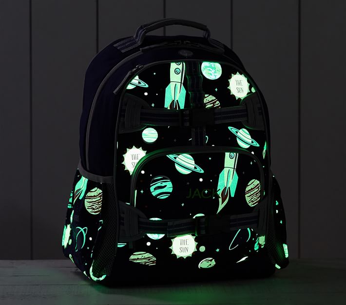 Coolest backpacks for grade school: Glow in the dark solar system bag | Back to school guide 2019 Cool Mom Picks