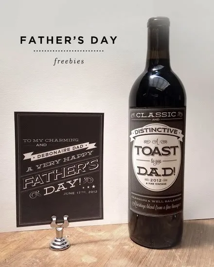 Free Father's Day printables for last minute Father's Day gifts