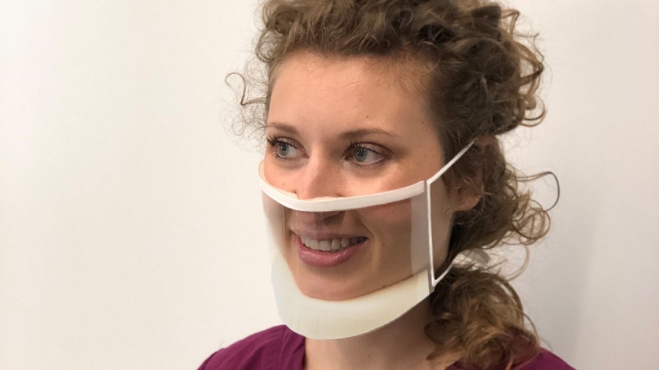 ClearMask is a transparent surgical mask that could have applications for regular, non-medical pros once they're distributed