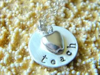 A teacher necklace that beats an apple