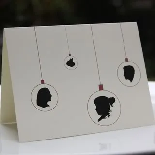 Silhouette cards - Make sure they get your good side.
