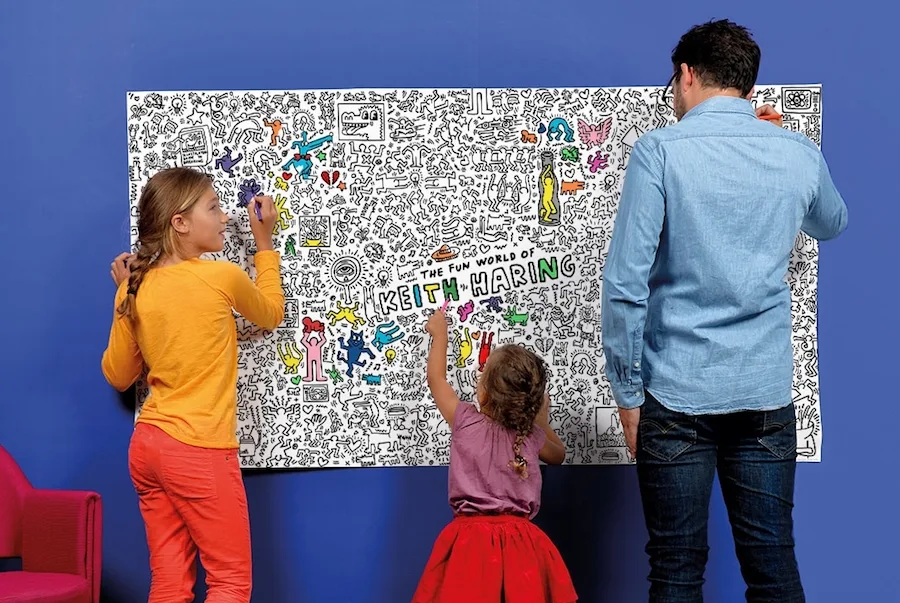 Giant Keith Haring coloring poster from OMY Design