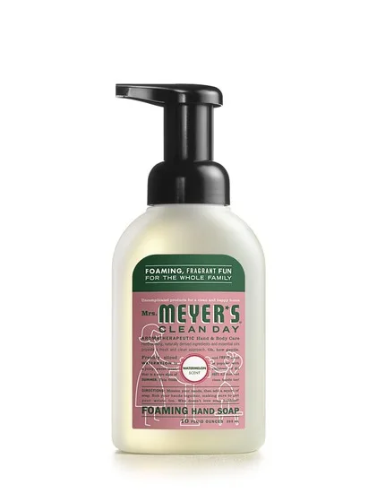 Foaming watermelon hand soap by Mrs. Meyers