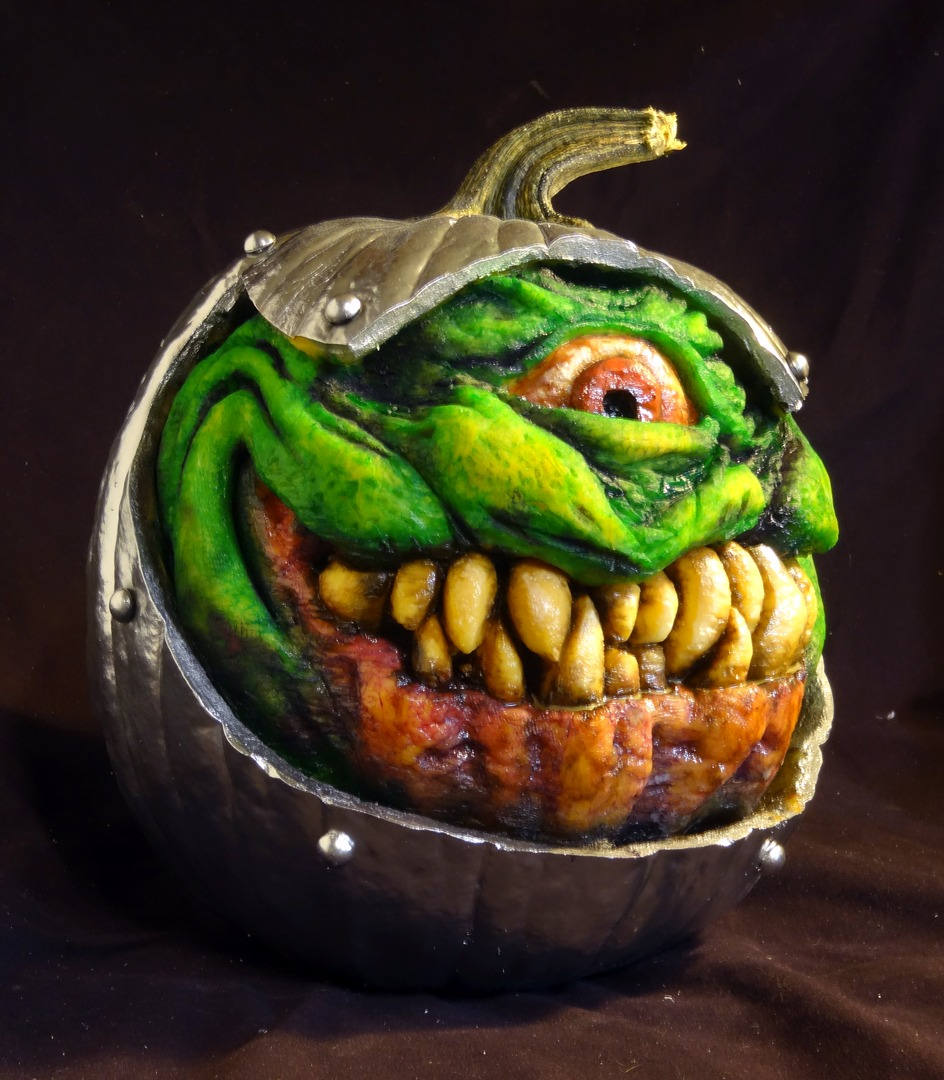 Creepiest Halloween pumpkins: Monster Pumpkin | Jon Neill via LCAD 