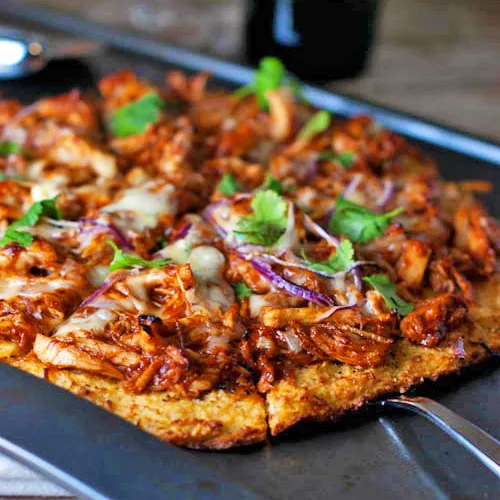 Light BBQ Chicken Pizza Recipe at Cool Mom Picks