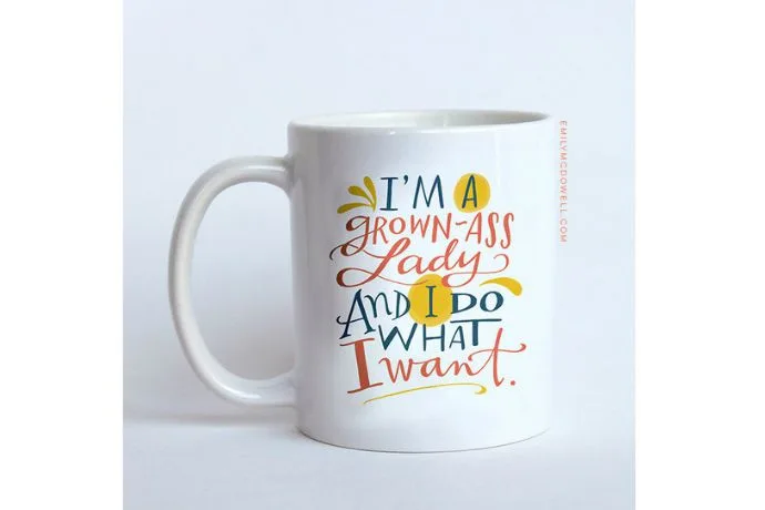 We're loving the new funny coffee mugs from Emily McDowell